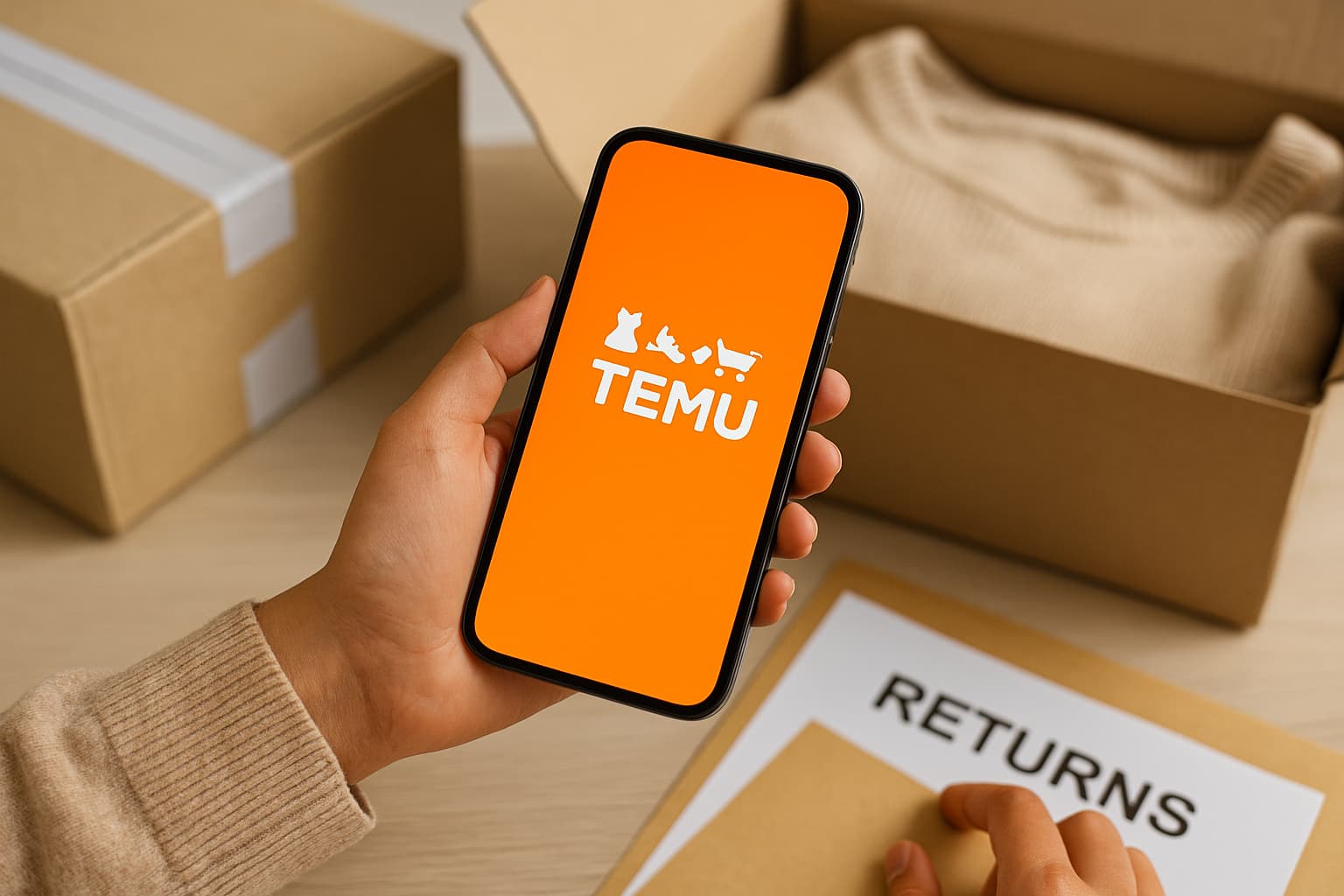 Introducere despre procesul retururi și rambursări Temu