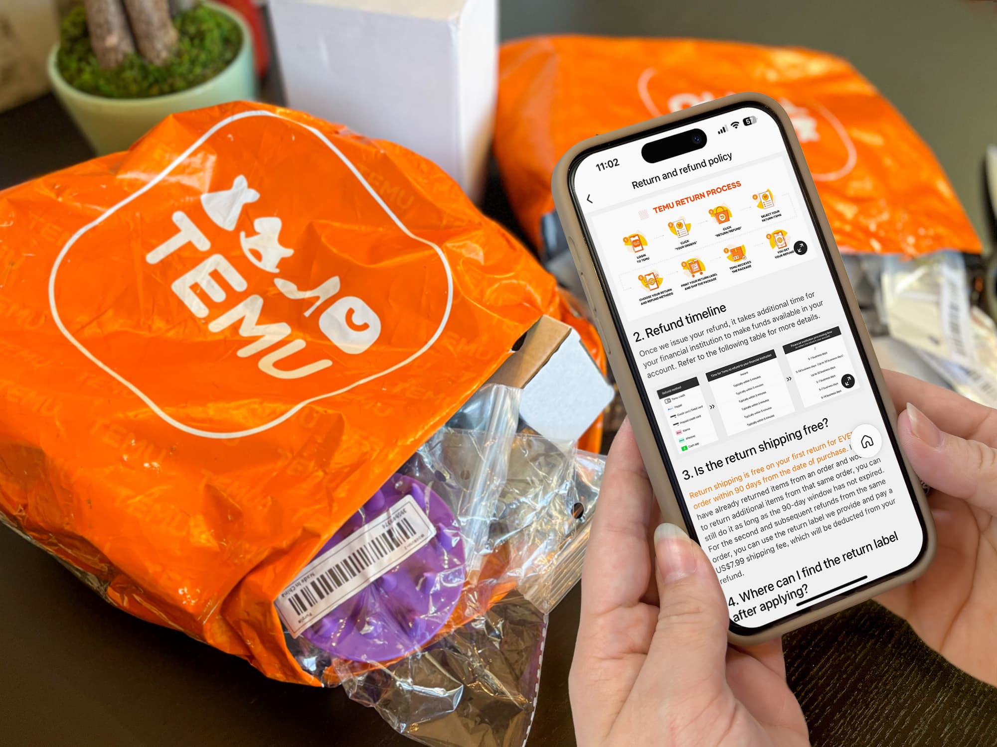 Rambursările în aplicația Temu și modul în care sunt procesate